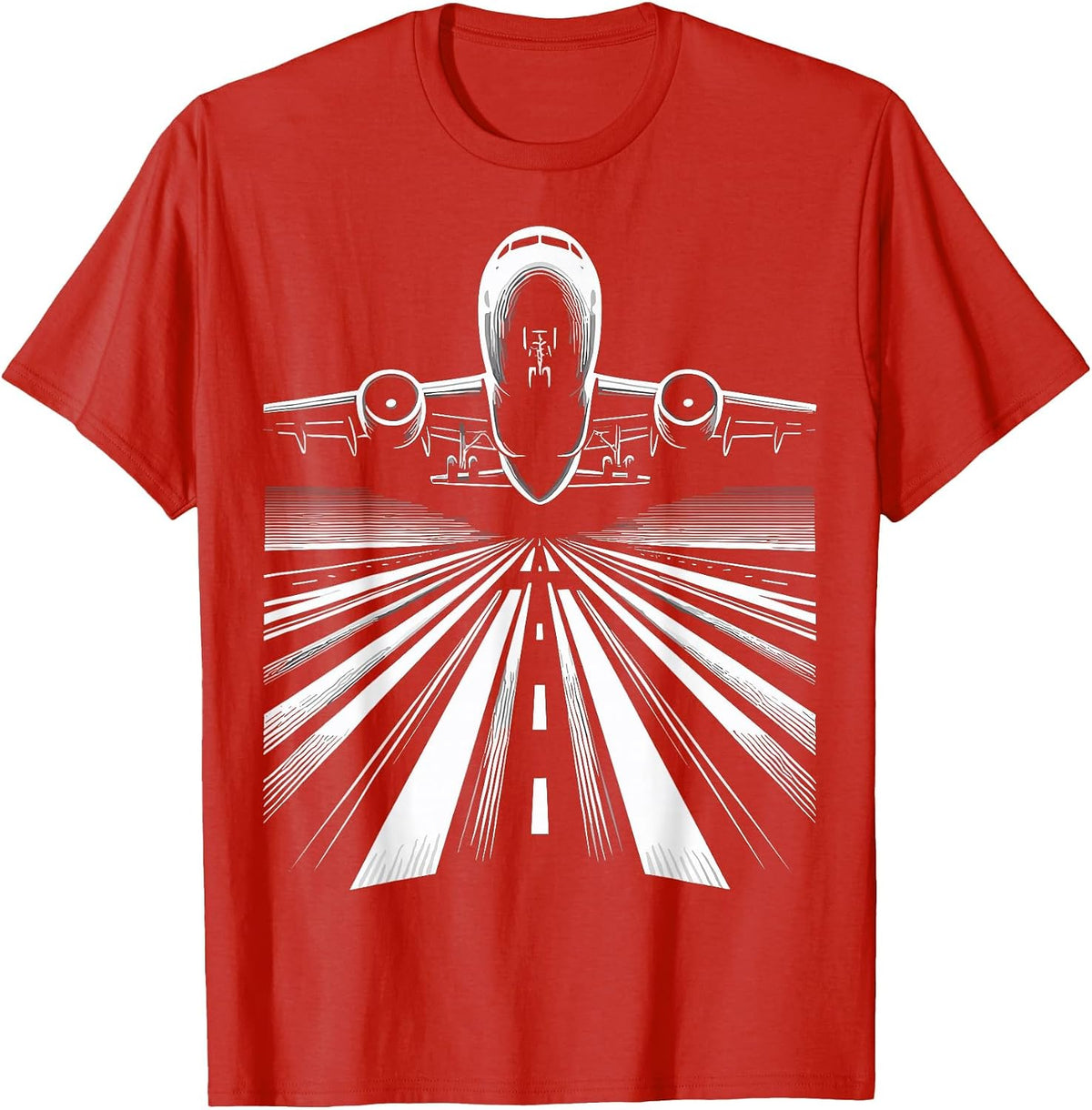 Airplane Aviation Pilot Plane T-Shirt - Red