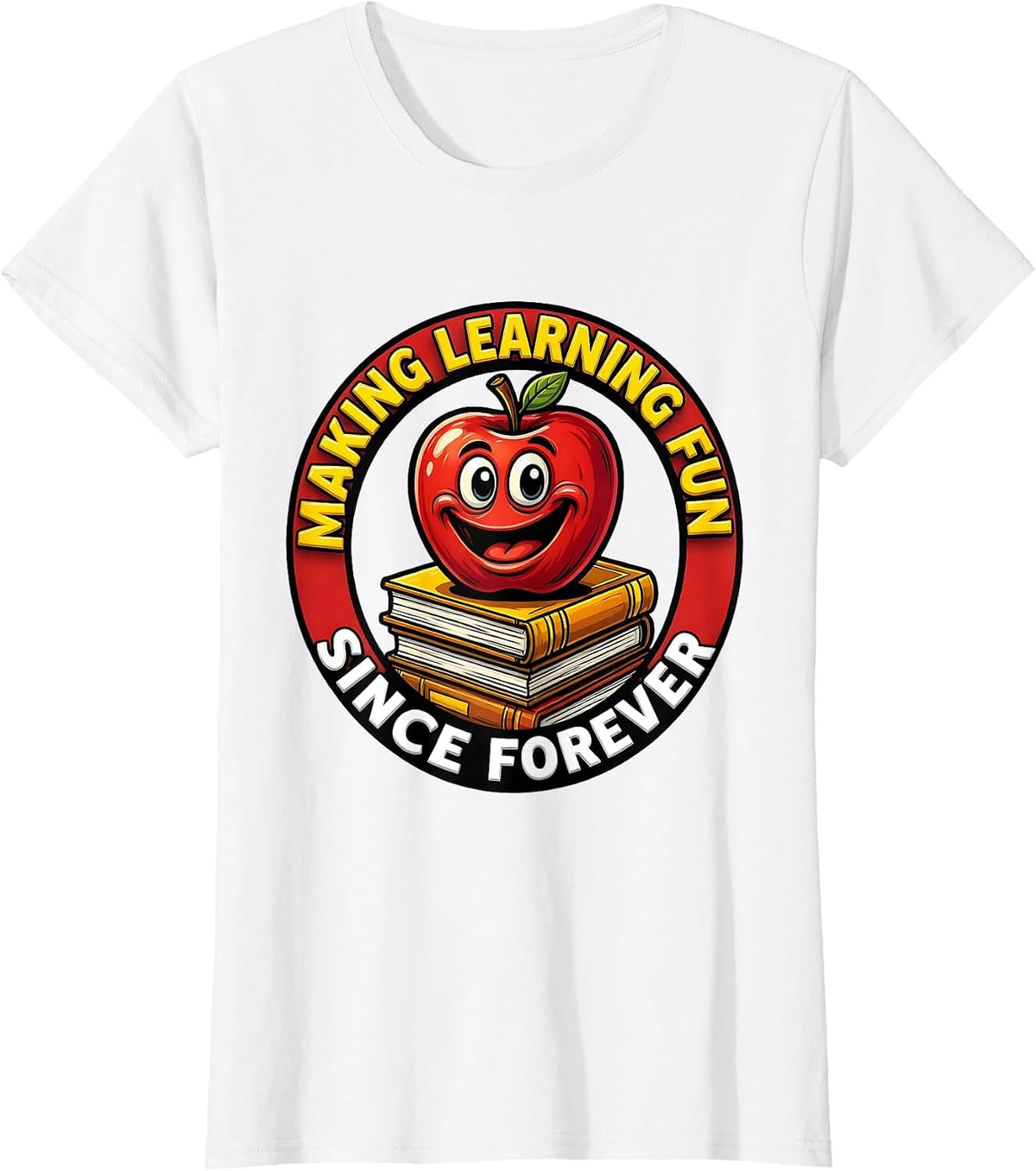 Making Learning Fun Since Forever 5th Grade Teacher T-Shirt - White
