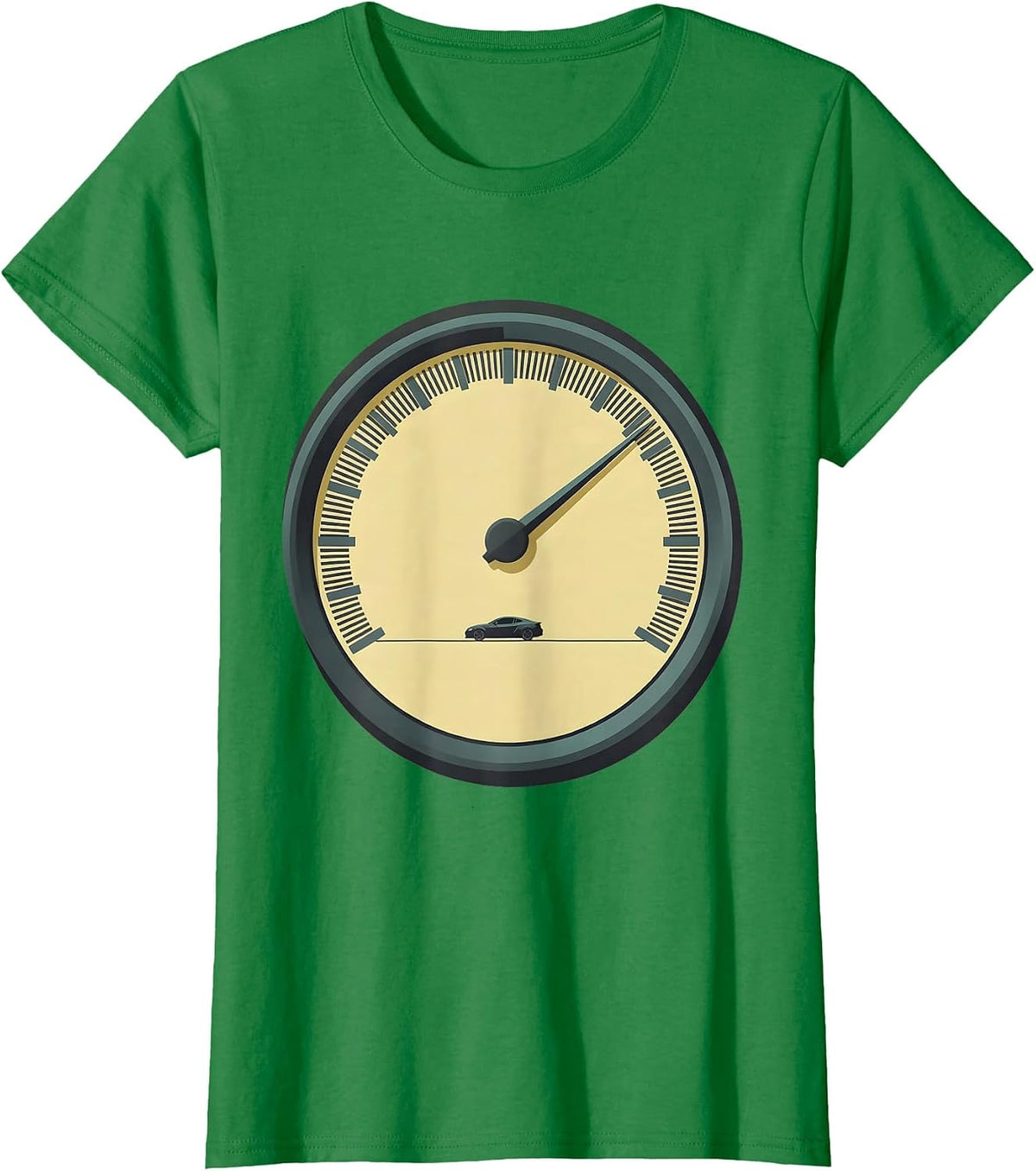Odometer Dial Storm Chaser Tornado Enthusiast Humor T-Shirt - Kelly Green