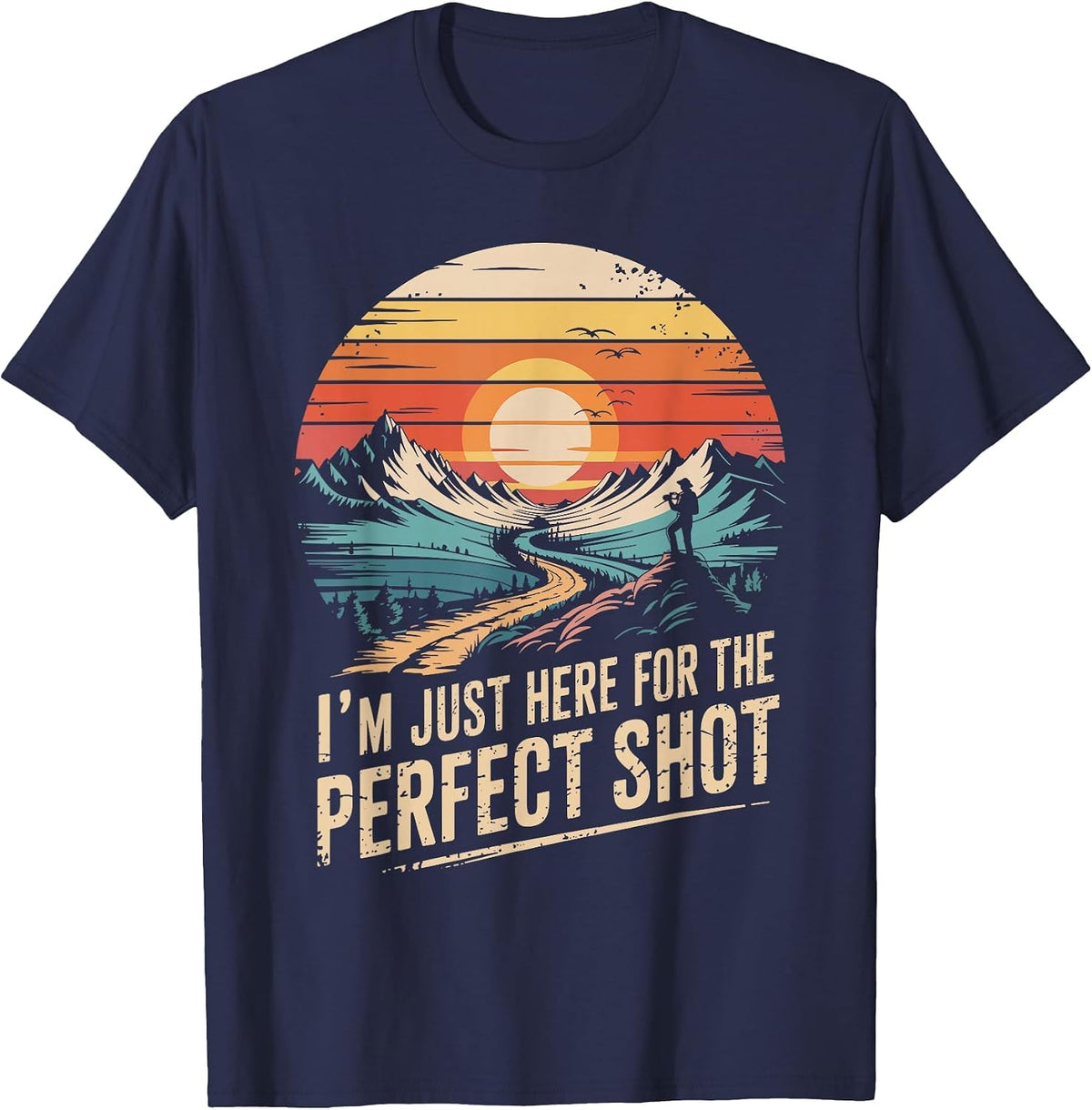 Photography Camera Humor for Photographer Photographing Lens T-Shirt - Navy Blue