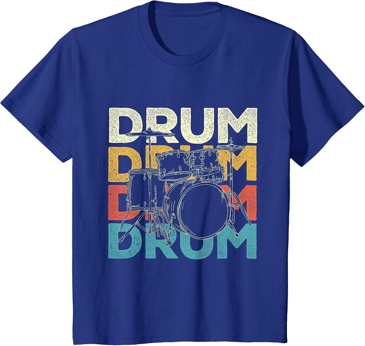 Drum - Drummer Band Lover Percussionist Drumming T-Shirt - Royal Blue
