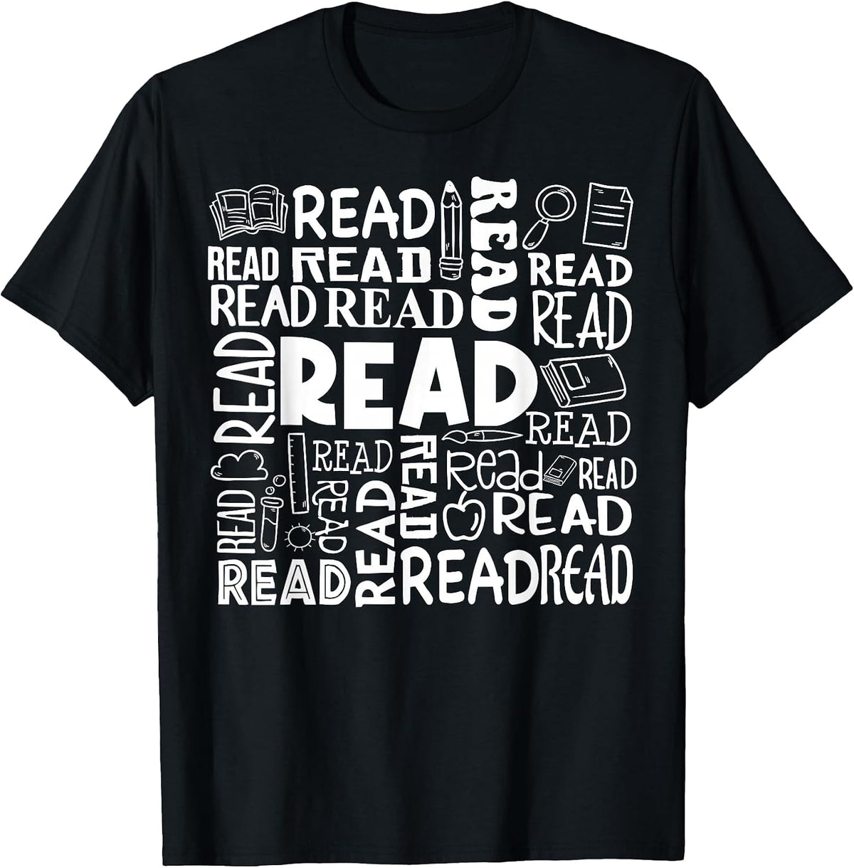 Retro Librarian Book Reader Library Book Reading T-Shirt - Black