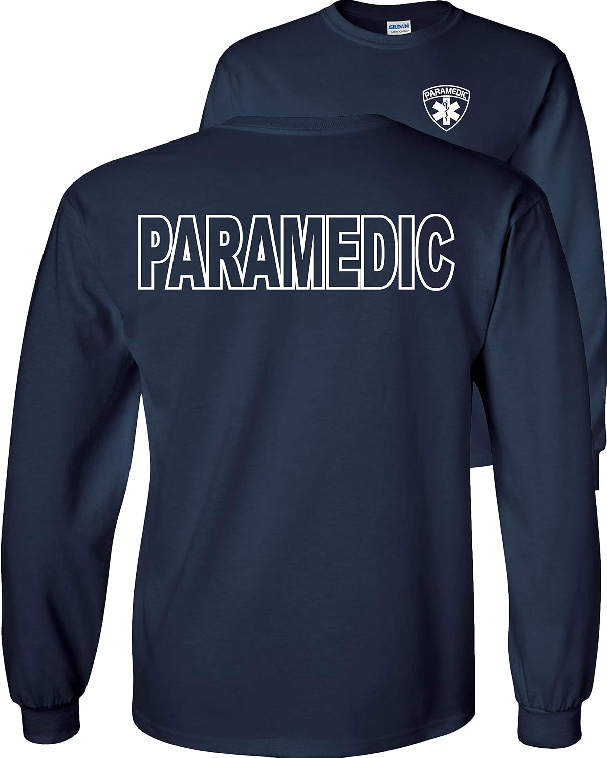 FAIR GAME Paramedic Long Sleeve Shirt Emergency Medical - Navy