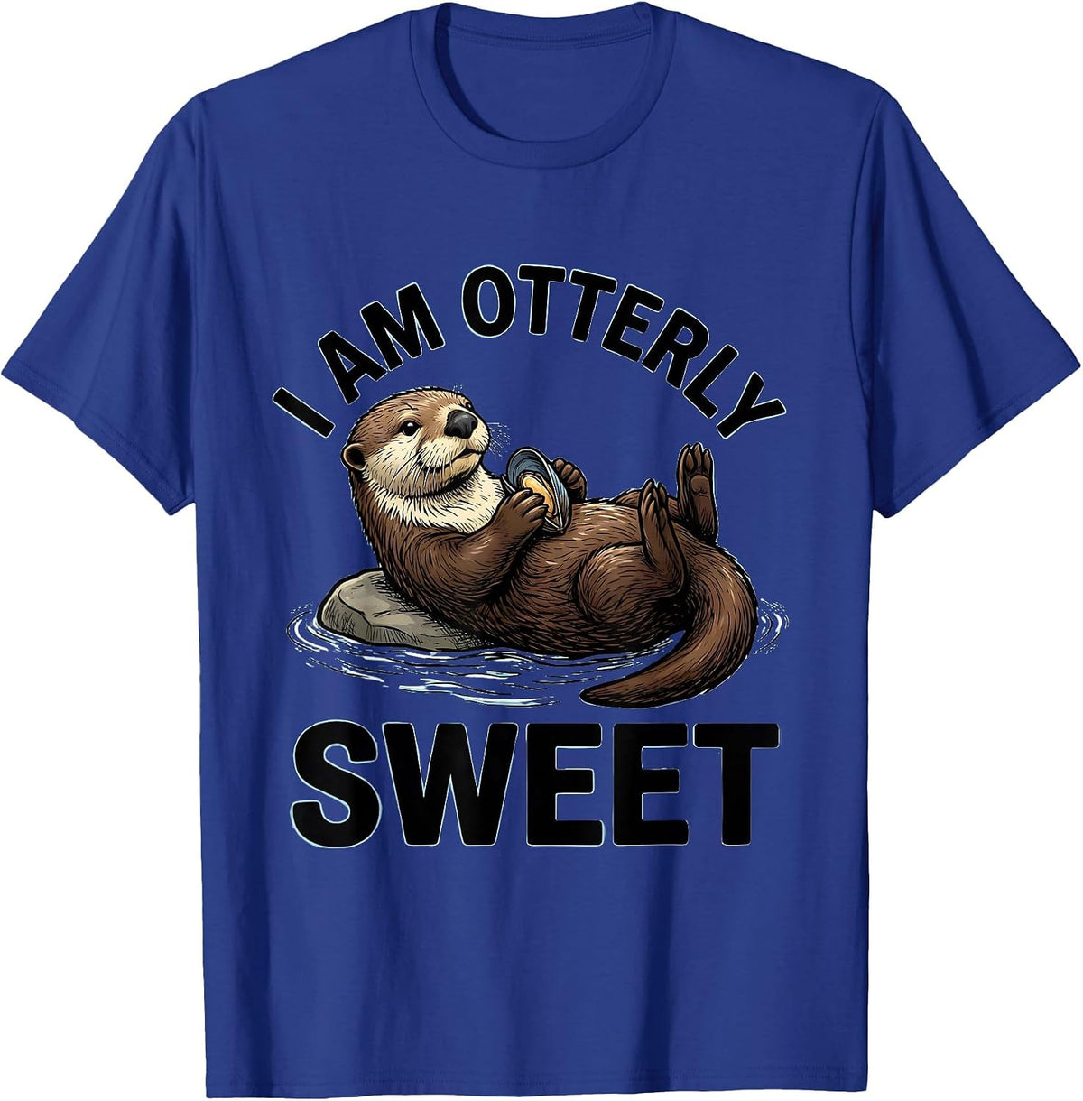 Men's I Am Otterly Sweet Funny Otter Lover Gift Cute Humor T-Shirt - Royal Blue