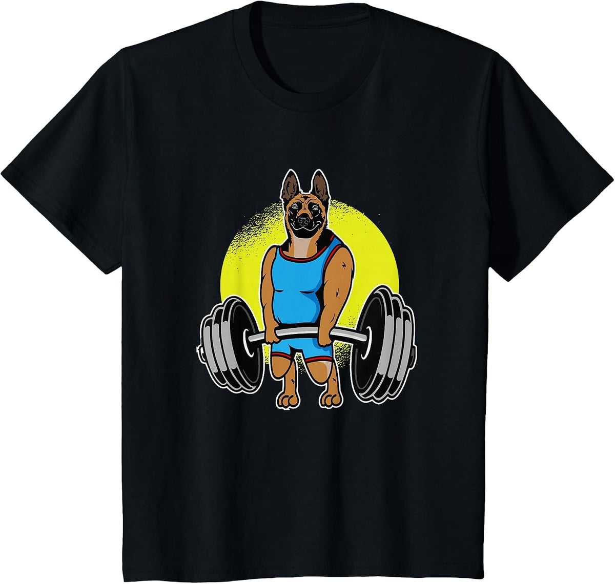 Mechelaar Weightlifting I Deadlift Fitness Belgian Malinois T-Shirt - Black