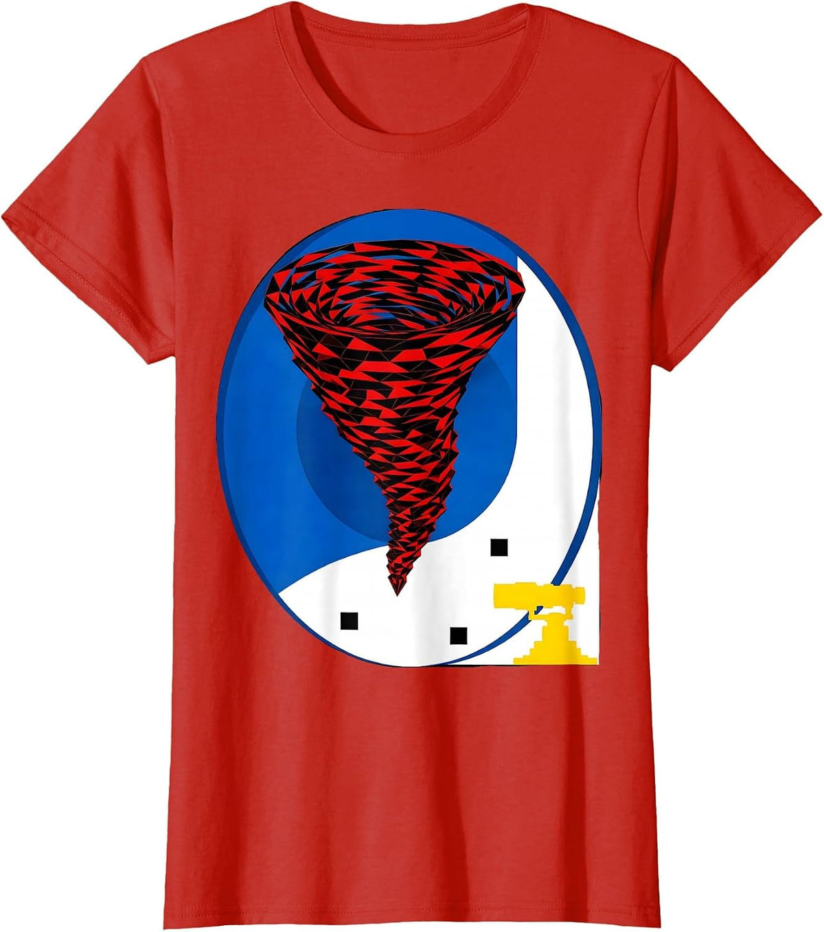 Tornado Radar Storm Chaser Meteorology Humor T-Shirt - Red