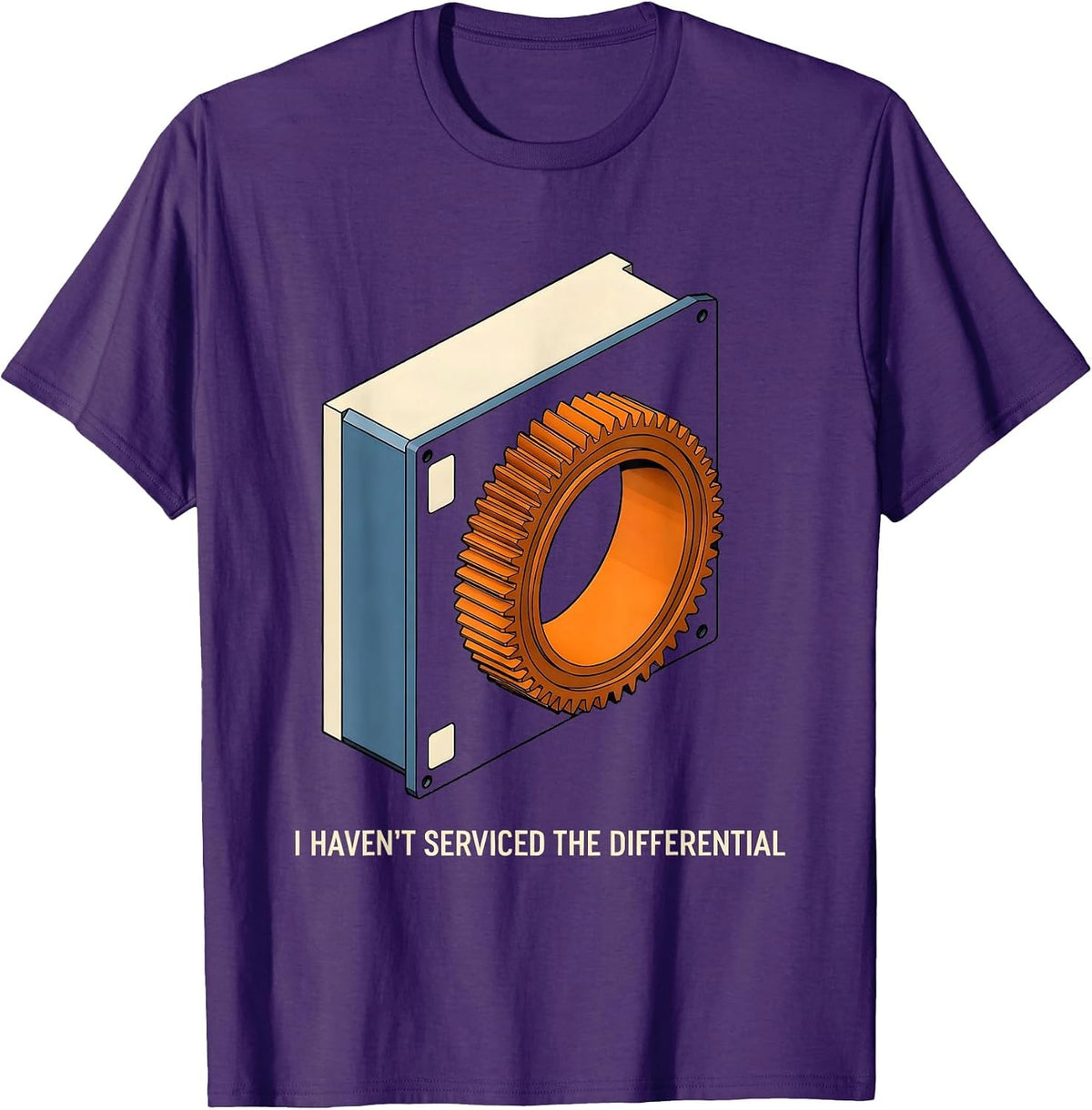 I Haven't Serviced The Differential Funny Car Guy Mechanic T-Shirt - Purple