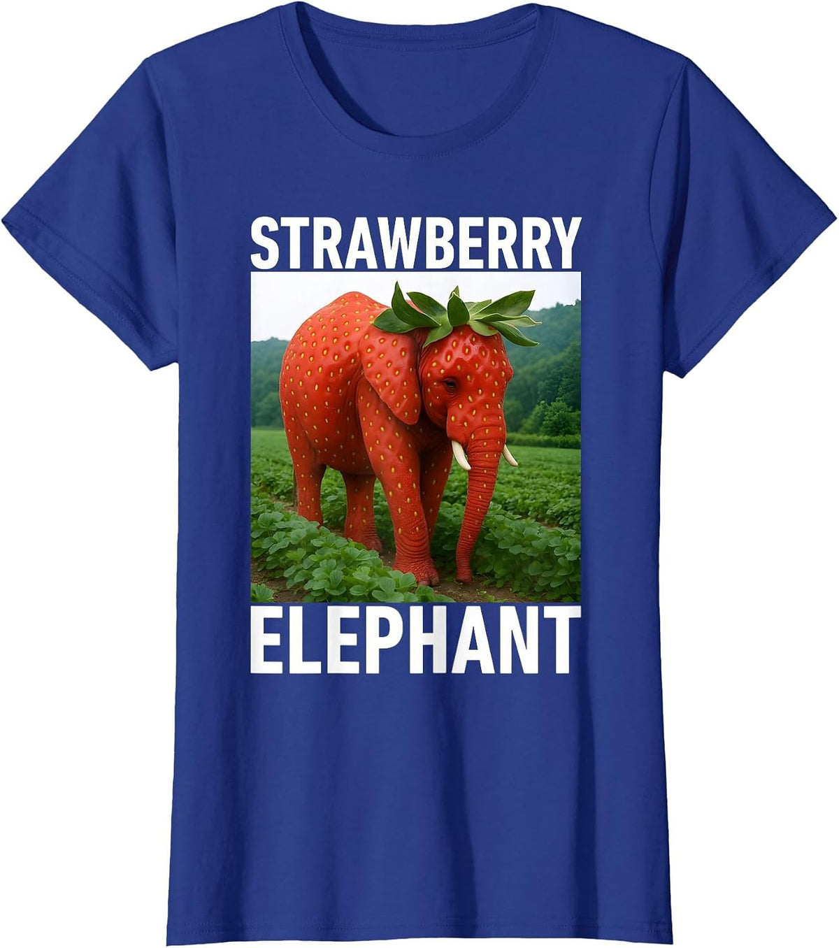 Strawberry Elephant Italian Brainrot Meme Tee Shirt for Kids T-Shirt - Royal Blue