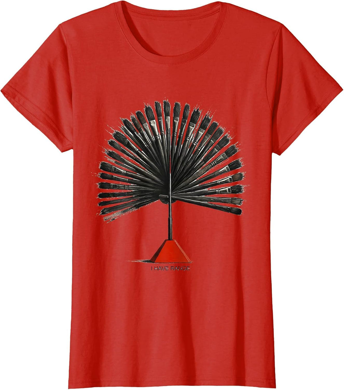 Women's I Have Range Funny Ham Radio Operator Hobbyist Pride T-Shirt - Red