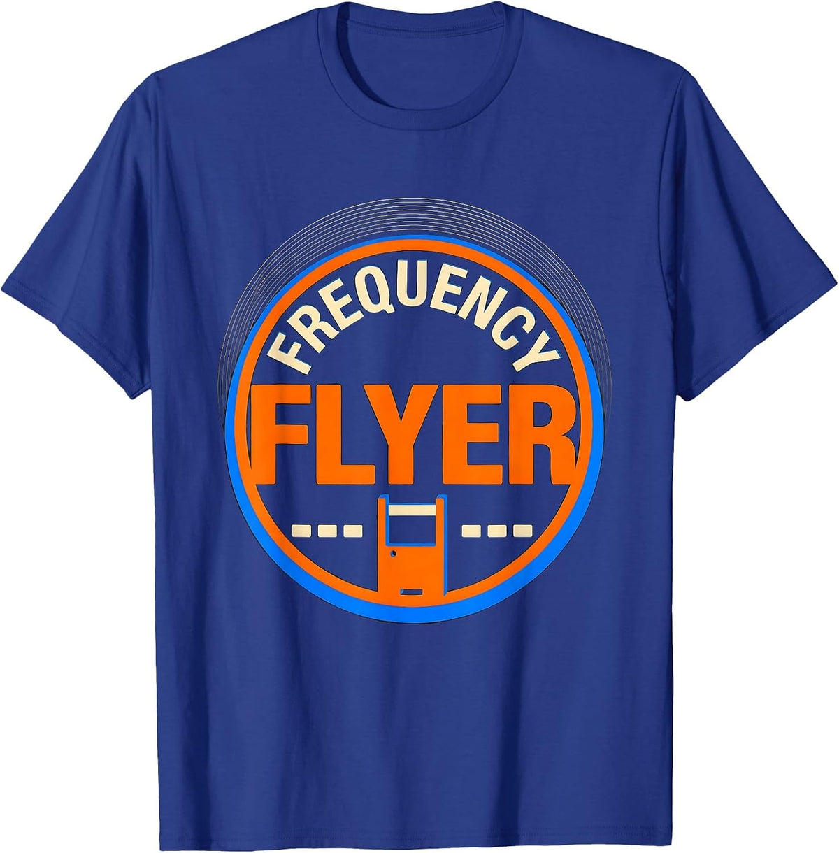 Men's Frequency Flyer Funny Ham Radio Operator Hobbyist Humor T-Shirt - Royal Blue
