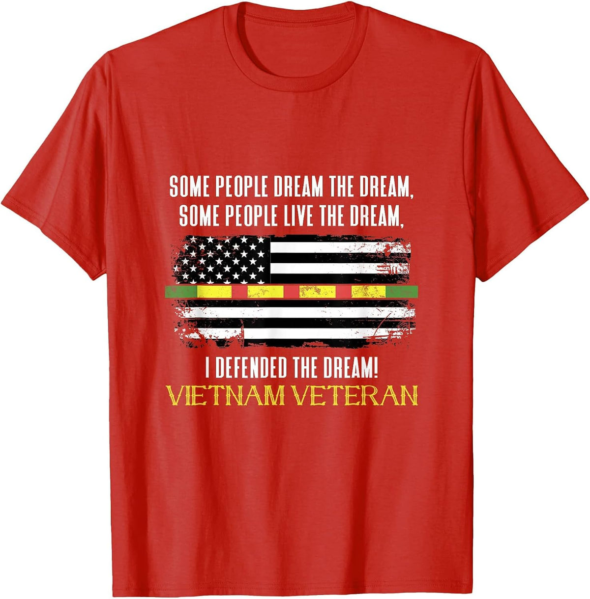 Vietnam Vet Vietnam Veteran Grandpa Retired Veteran T-Shirt - Red