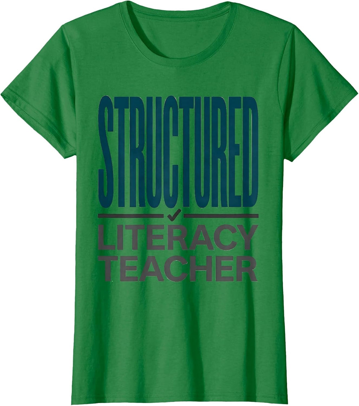 Structured Literacy Teacher Funny Science Of Reading Phonics T-Shirt - Kelly Green