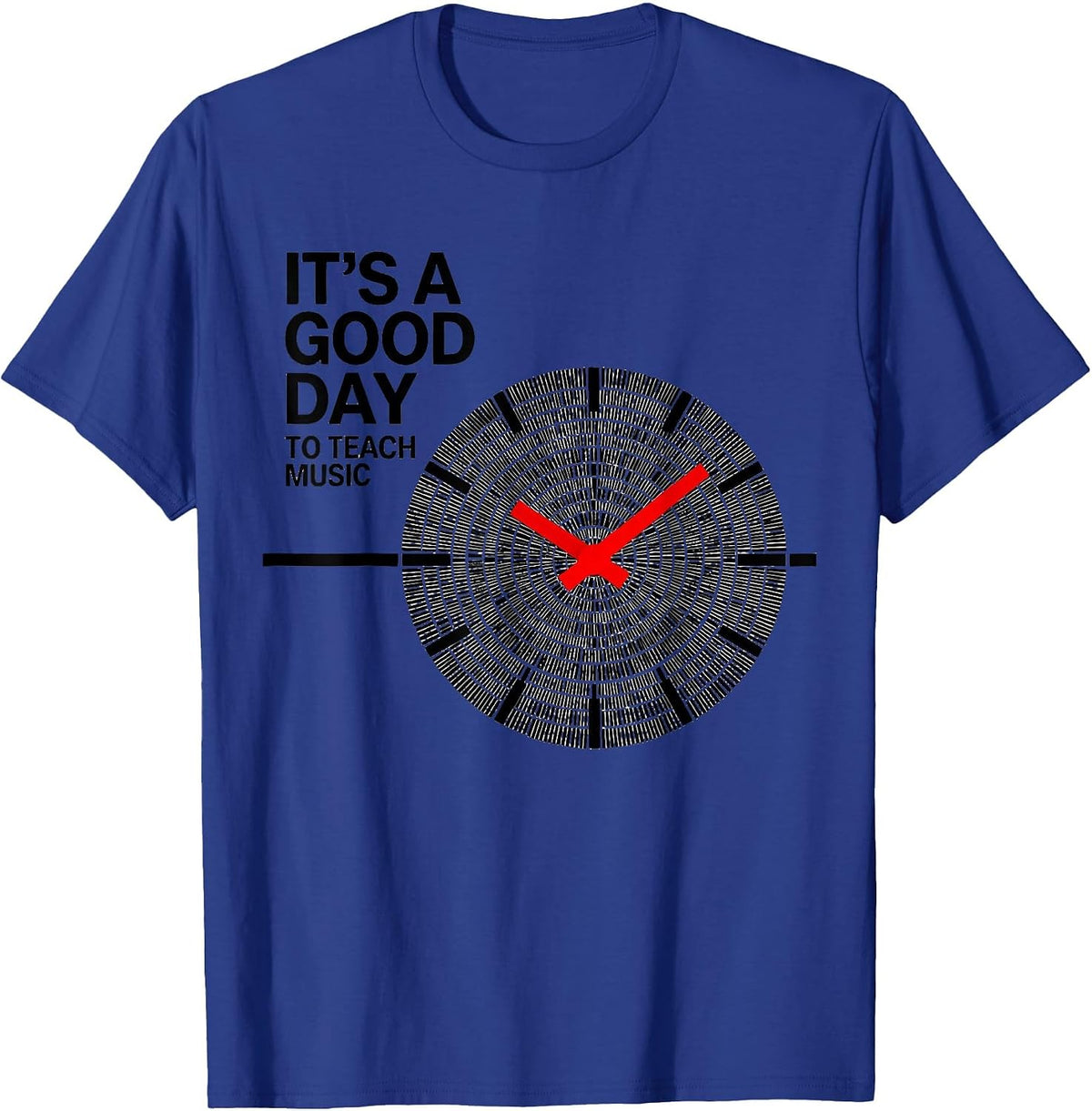 It's A Good Day To Teach Music Retro Teacher School Year T-Shirt - Royal Blue