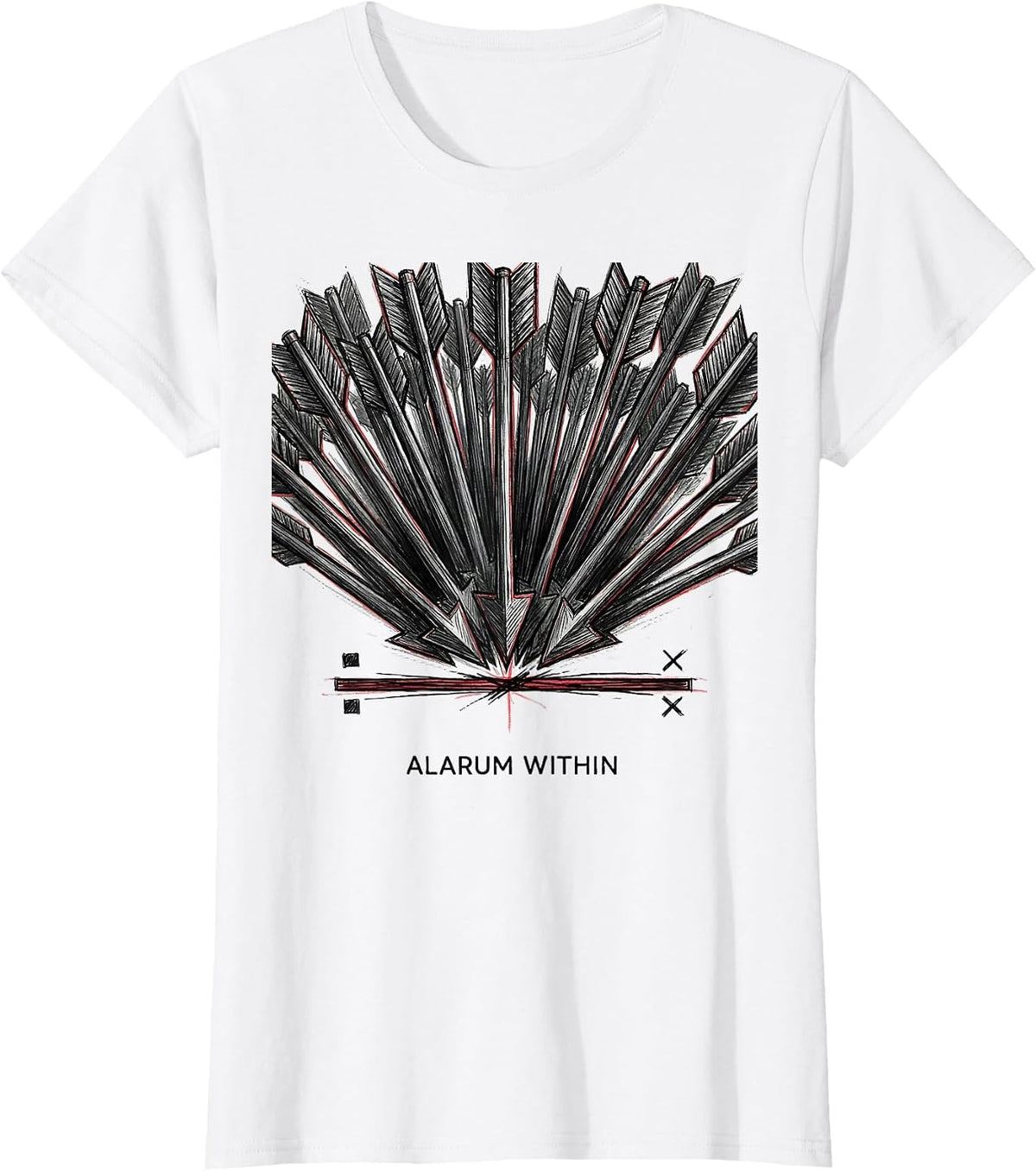 Alarum Within Literary Shakespeare Quote Wit Classic Humor T-Shirt - White