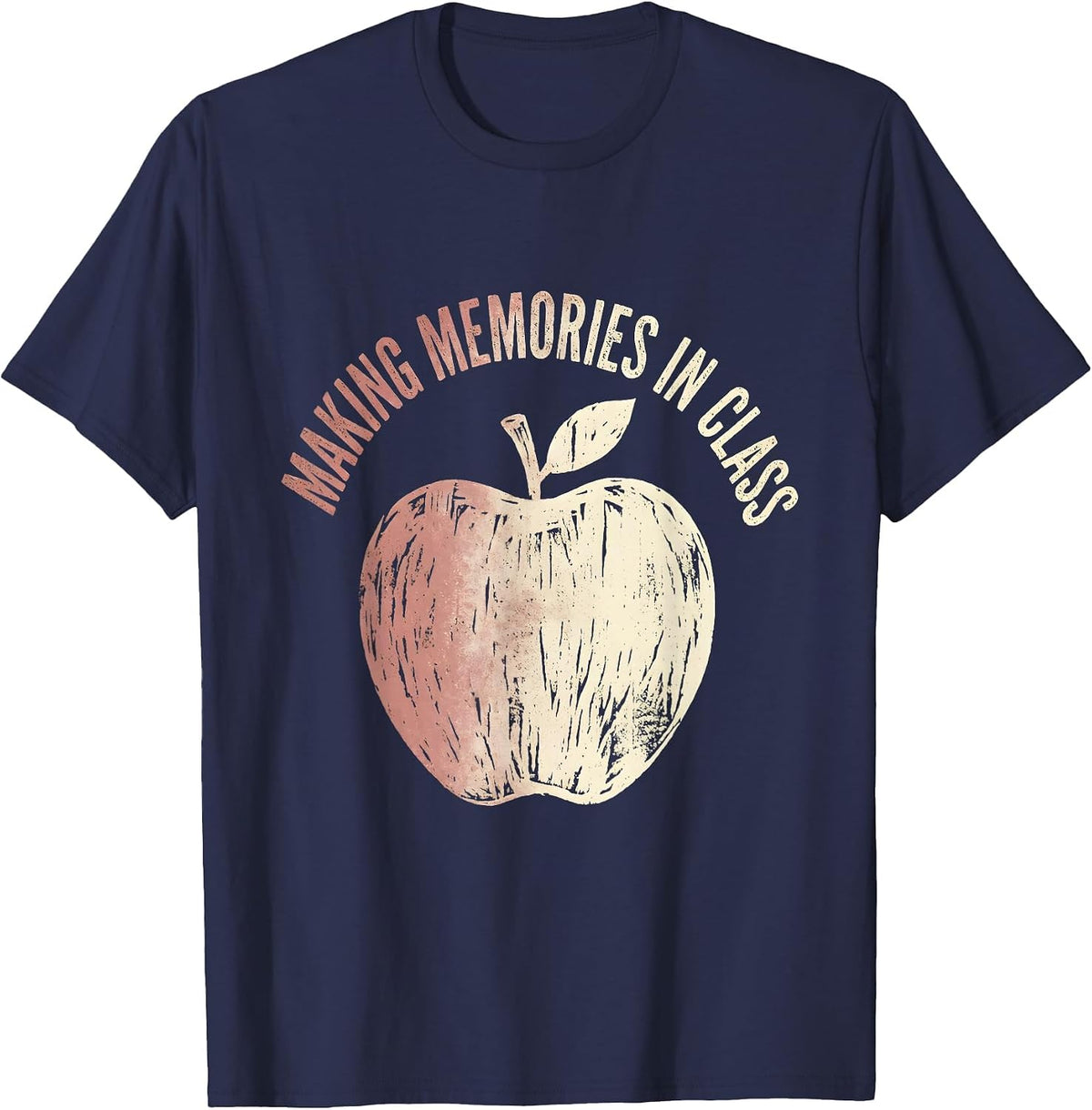Making Memories In Class 5th Grade Teacher T-Shirt - Navy Blue