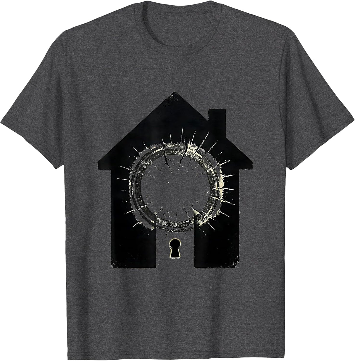 Men's Stamp on Door Realtor Humor Real Estate Agent Gift T-Shirt - Dark Heather Grey