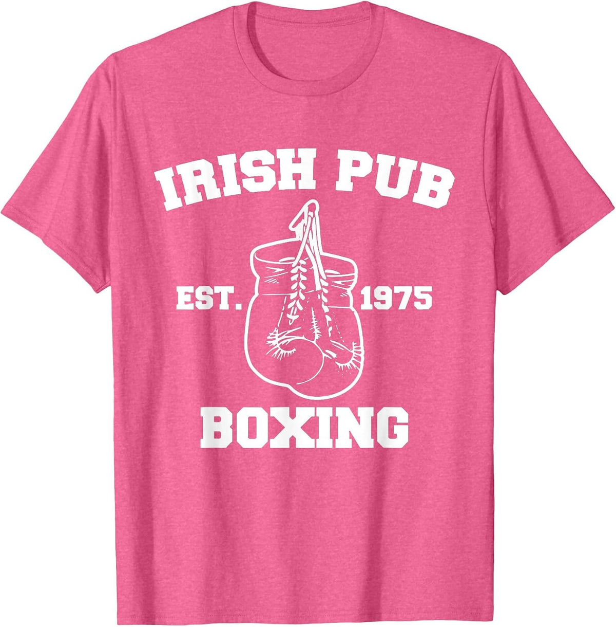 Funny Boxing Irish Pub Sport Happy Saint Patricks Day T-Shirt - Pink Heather