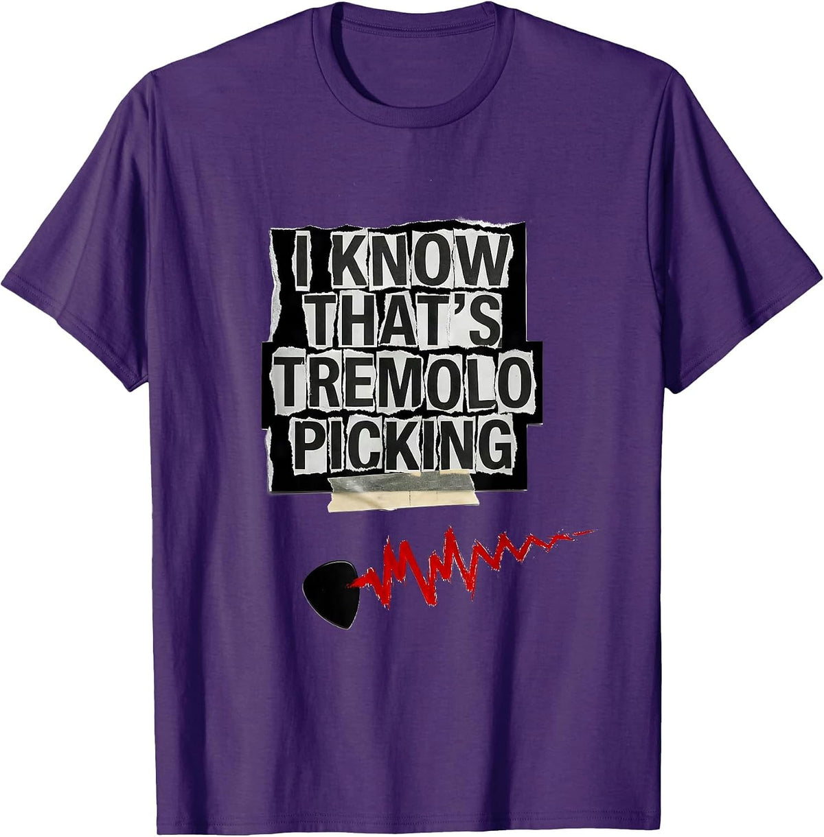 I Know That's Tremolo Picking Punk Metal Funny Metalhead T-Shirt - Purple