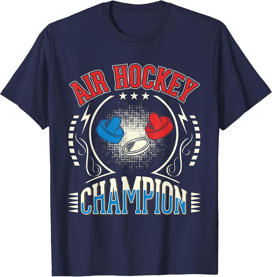 Air Hockey Champion T-Shirt - Navy Blue