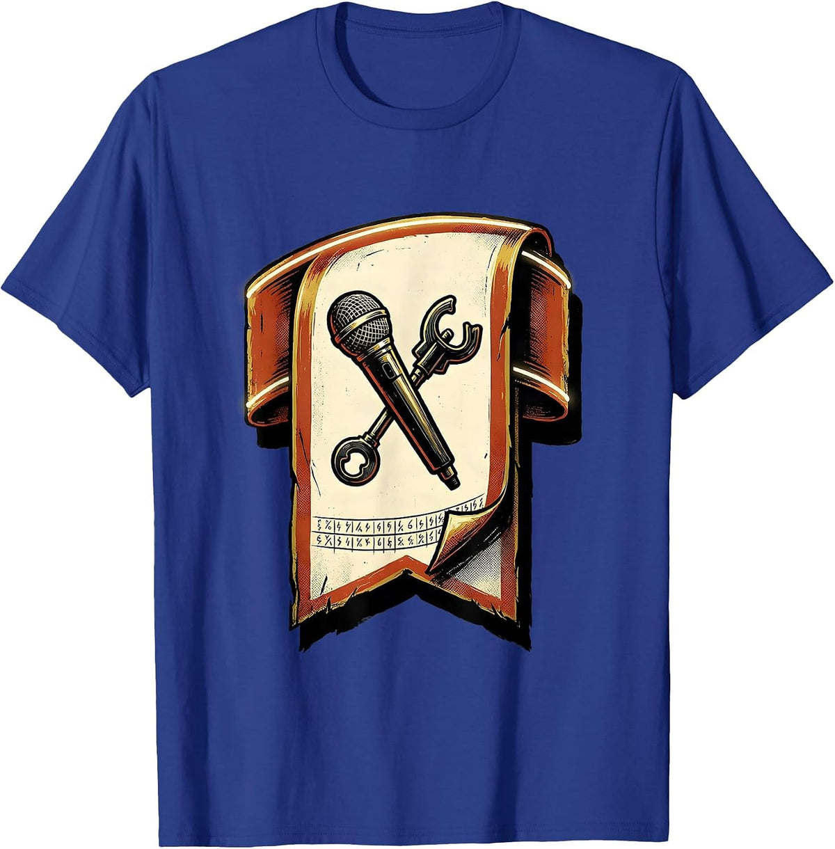Men's Ham Radio Operator Hobbyist Humor Sign Painter Showcard T-Shirt - Royal Blue
