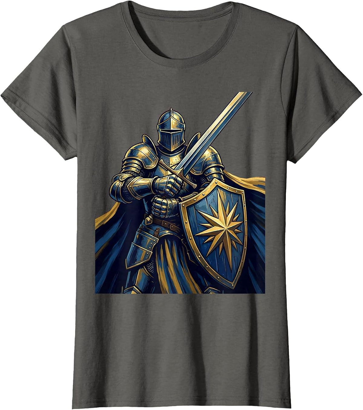 Women's 21st Birthday Triumphant Knight Graphic T-Shirt - Asphalt Grey