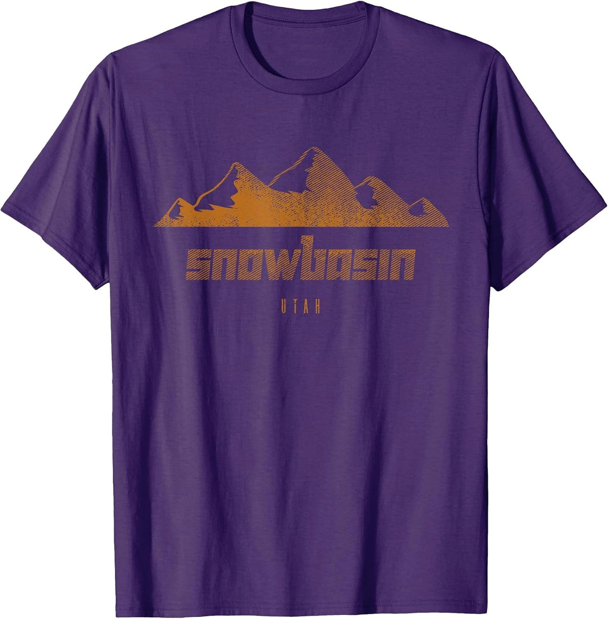 Snowbasin Mountains Utah Hiking Outdoors T-Shirt - Purple