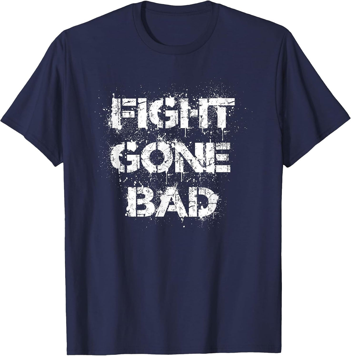 Fitness WOD Battle Got Wrong Workout Cross Training T-Shirt - Navy Blue