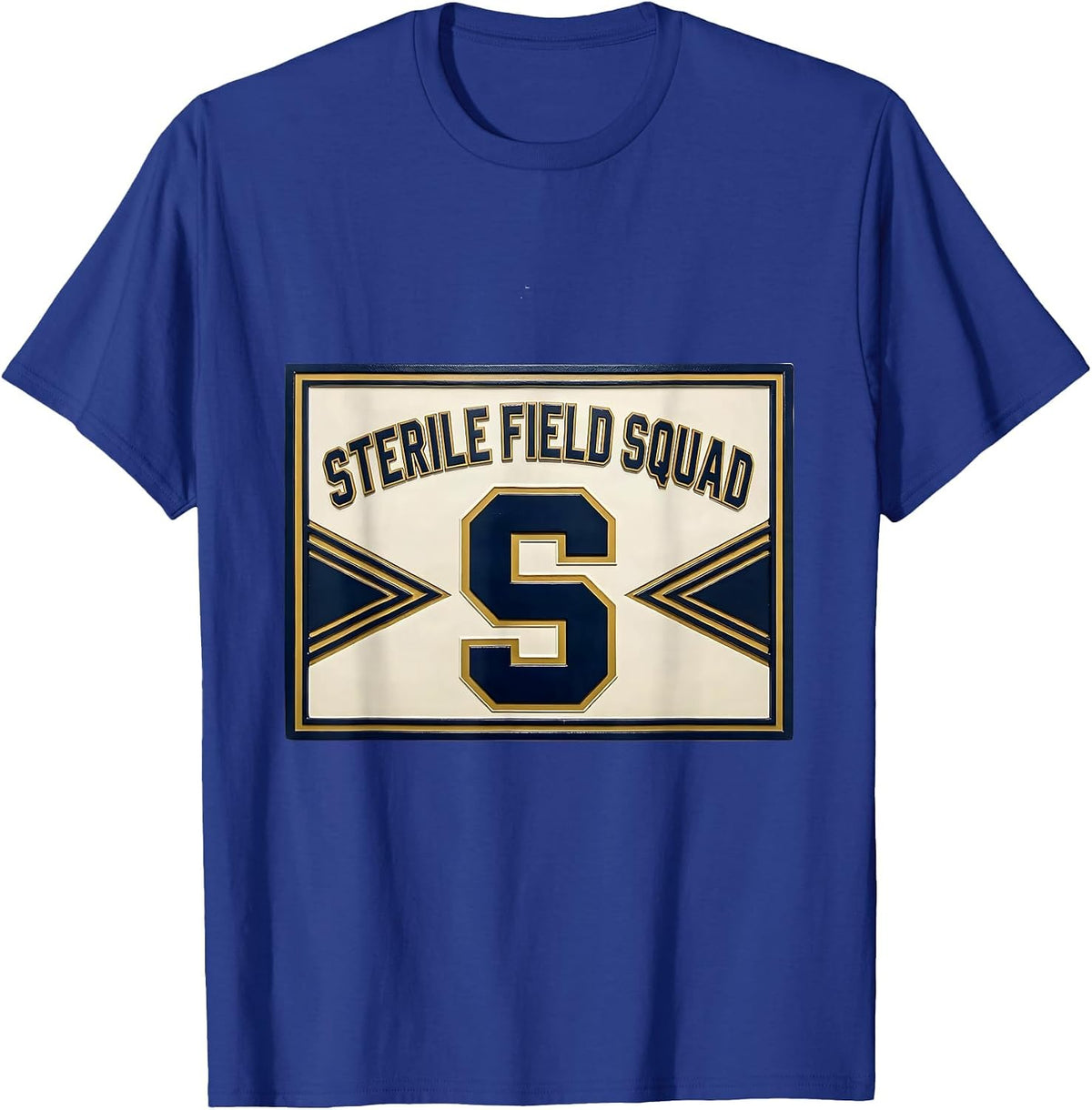 Men's Sterile Field Squad Sports Surgical Tech Scrub Tech Pride T-Shirt - Royal Blue
