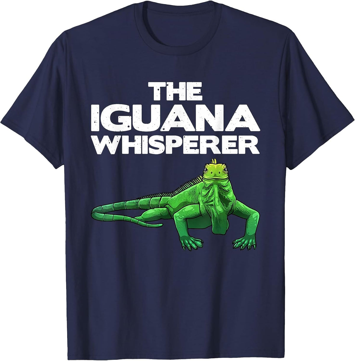 Funny Iguana Design for Men Women Reptile Lover Herpetology T-Shirt - Navy Blue