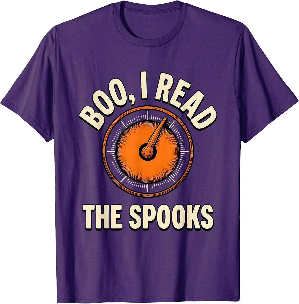 Boo I Read The Spooks Funny Optometrist Halloween Eye Doctor T-Shirt - Purple