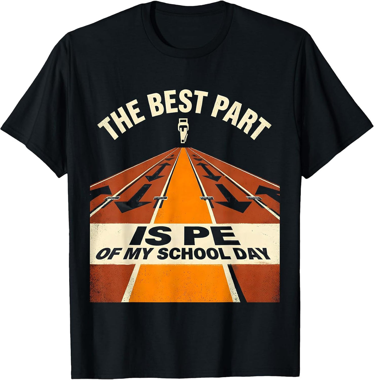 Men's The Best Part Of My School Day Is PE Funny PE Teacher Gym T-Shirt - Black