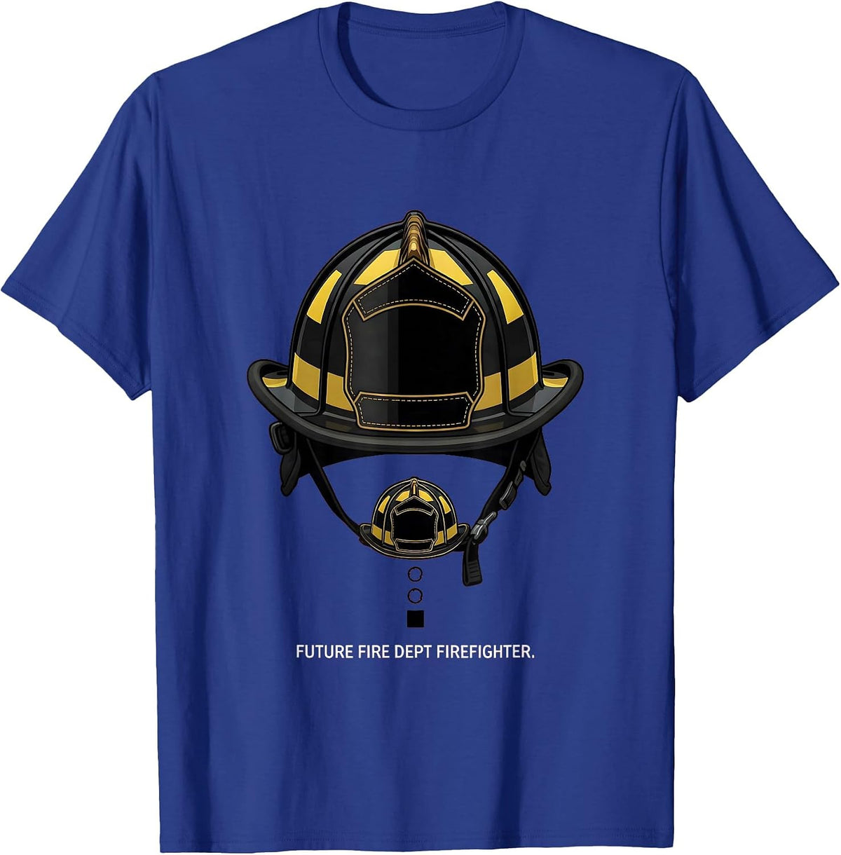 Men's Future Fire Dept Firefighter Costume Fireman Halloween T-Shirt - Royal Blue