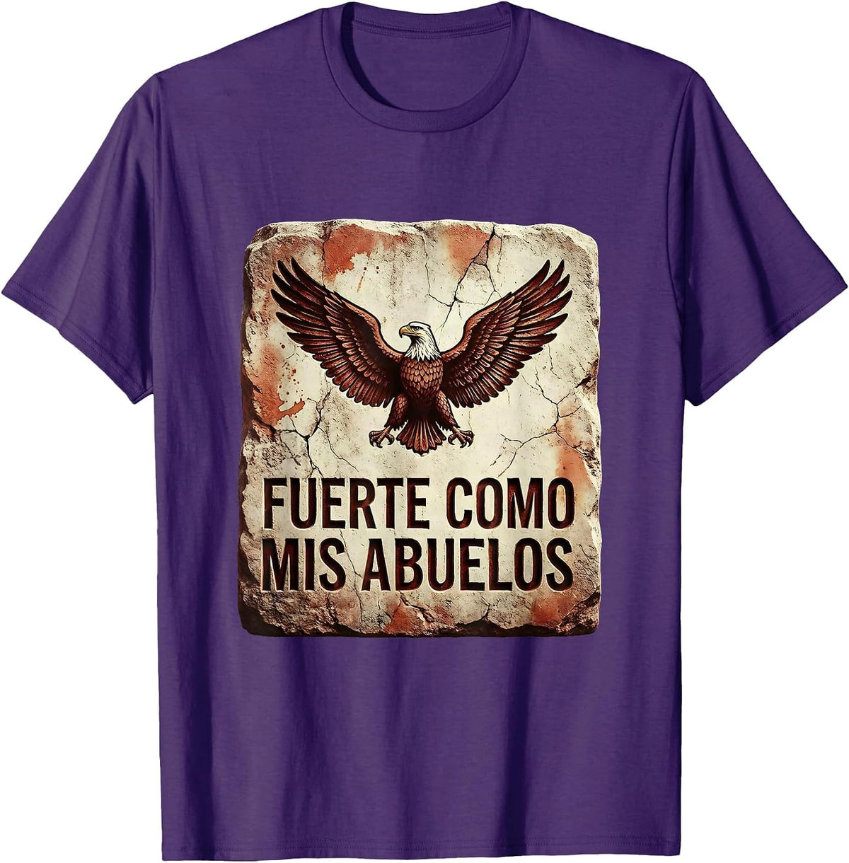 Fuerte Como Mis Abuelos Mexican Heritage Design T-Shirt - Purple