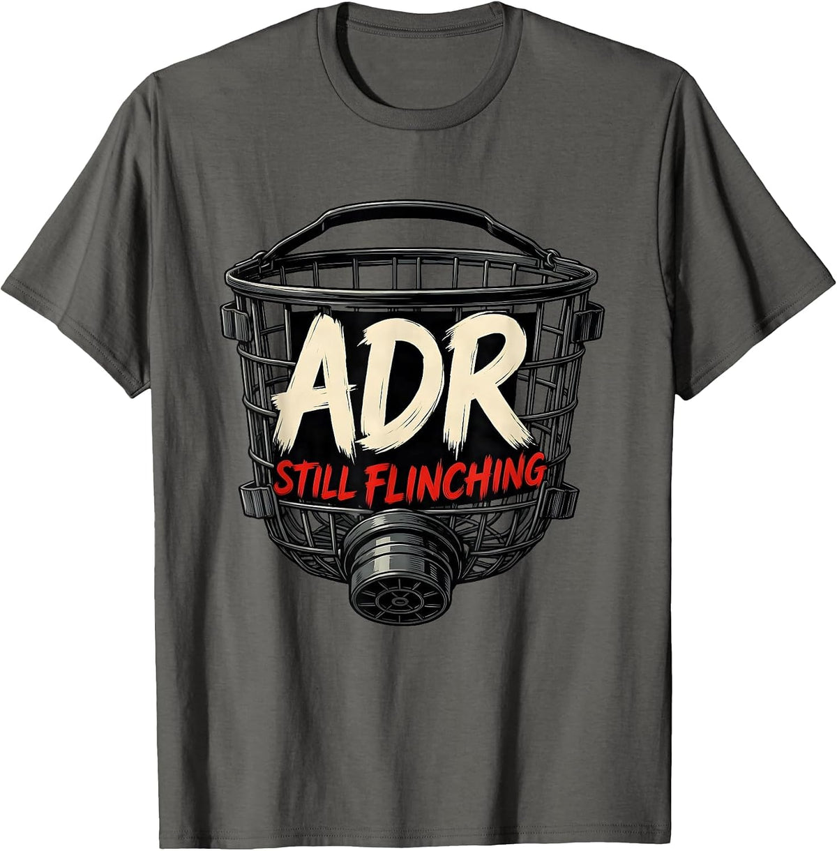 ADR Still Flinching Funny Vet Tech Veterinary Technician T-Shirt - Asphalt Grey