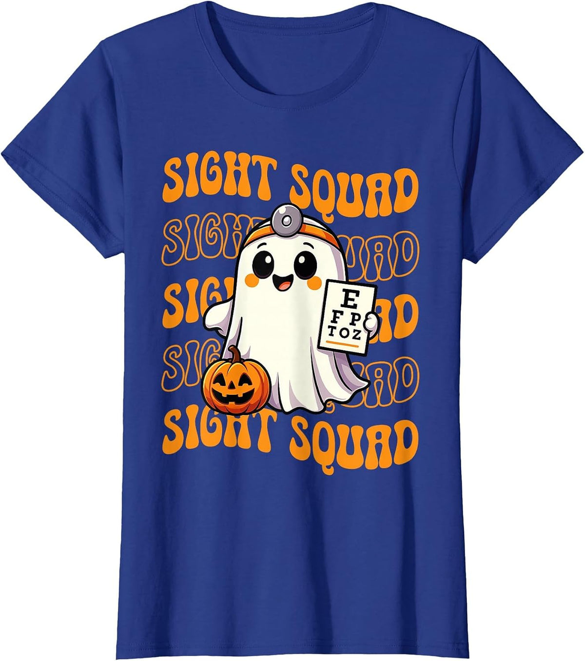 Sight Squad Optometry Halloween Ophthalmologist Eye Doctor T-Shirt - Royal Blue