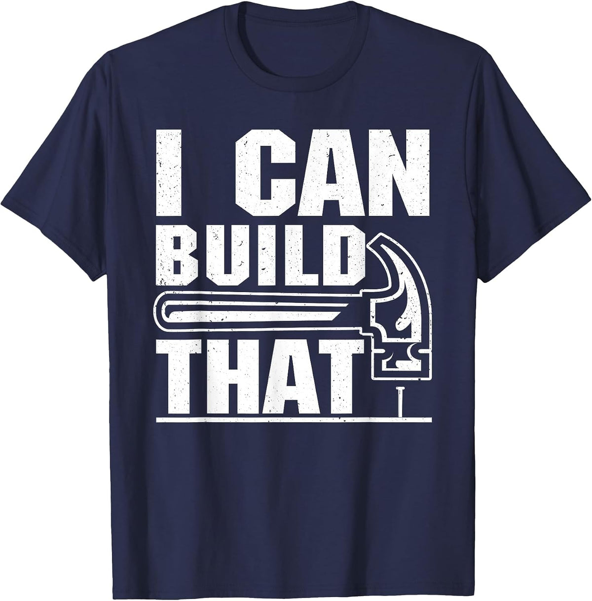 Funny Carpenter Art for Men Women Carpentry Tools Woodworker T-Shirt - Navy Blue