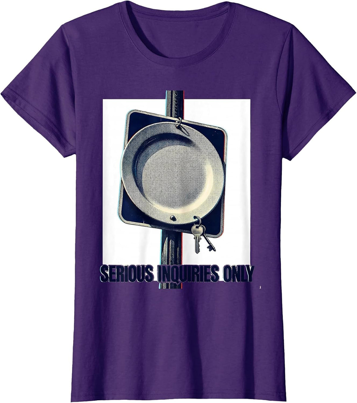 Women's Serious Inquiries Only Funny Realtor Real Estate Agent Humor T-Shirt - Purple