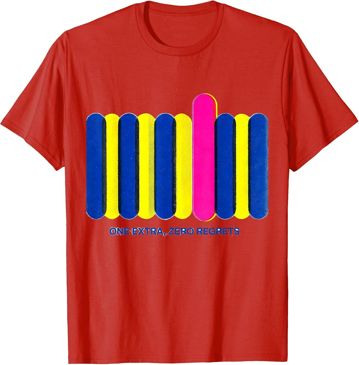 Men's One Extra Zero Regrets Down Syndrome Awareness Family Pride T-Shirt - Red