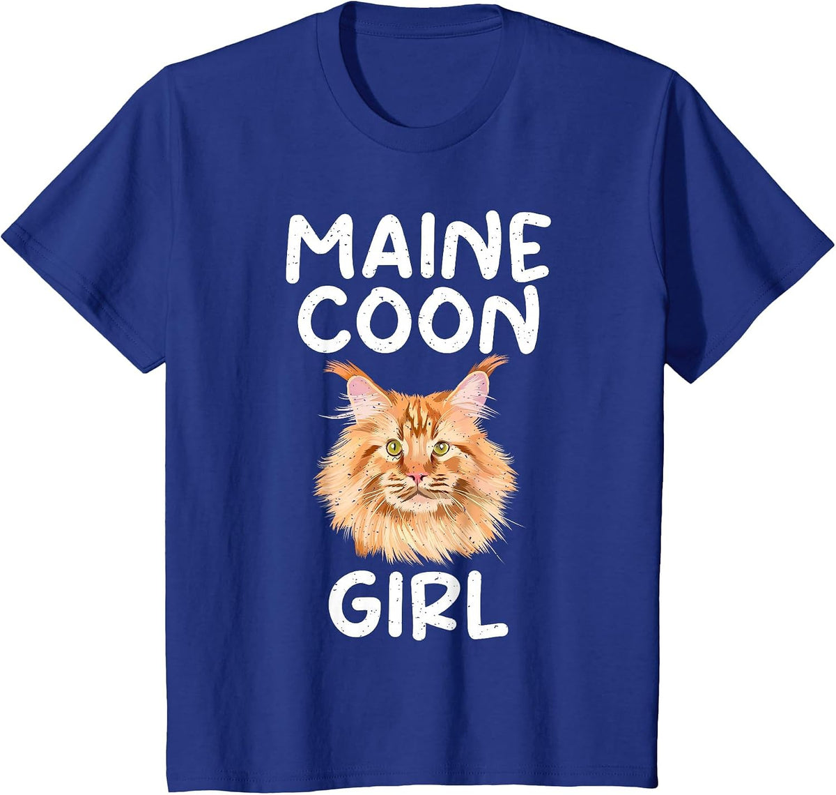 Maine Coon Girl T-Shirt - Royal Blue
