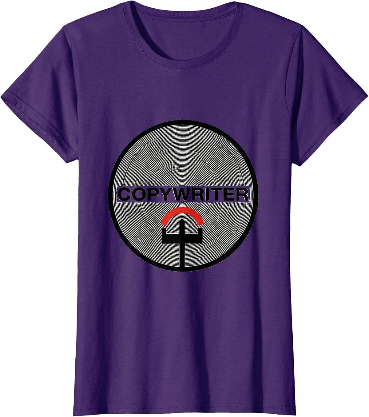 Women's Copywriter Funny Ham Radio Operator Hobbyist Humor T-Shirt - Purple