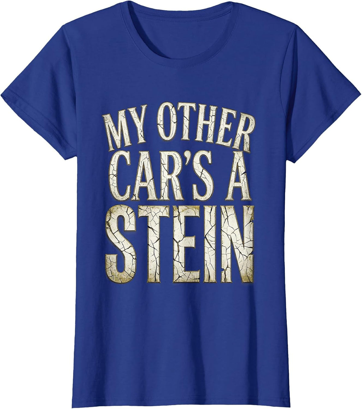 Women's My Other Car's a Stein Oktoberfest Design T-Shirt - Royal Blue