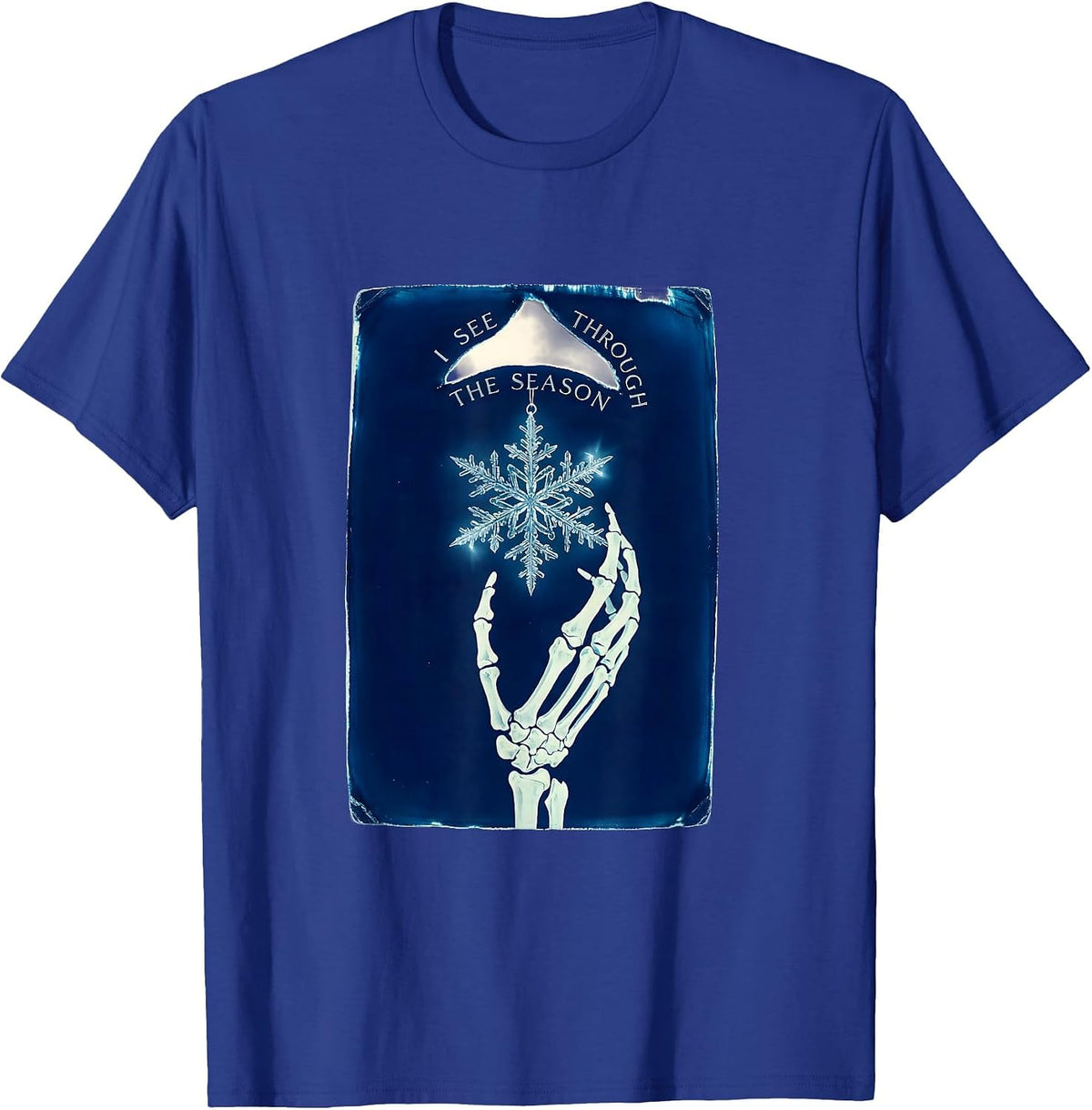 Men's I See Through The Season Funny Radiology Tech X-Ray T-Shirt - Royal Blue