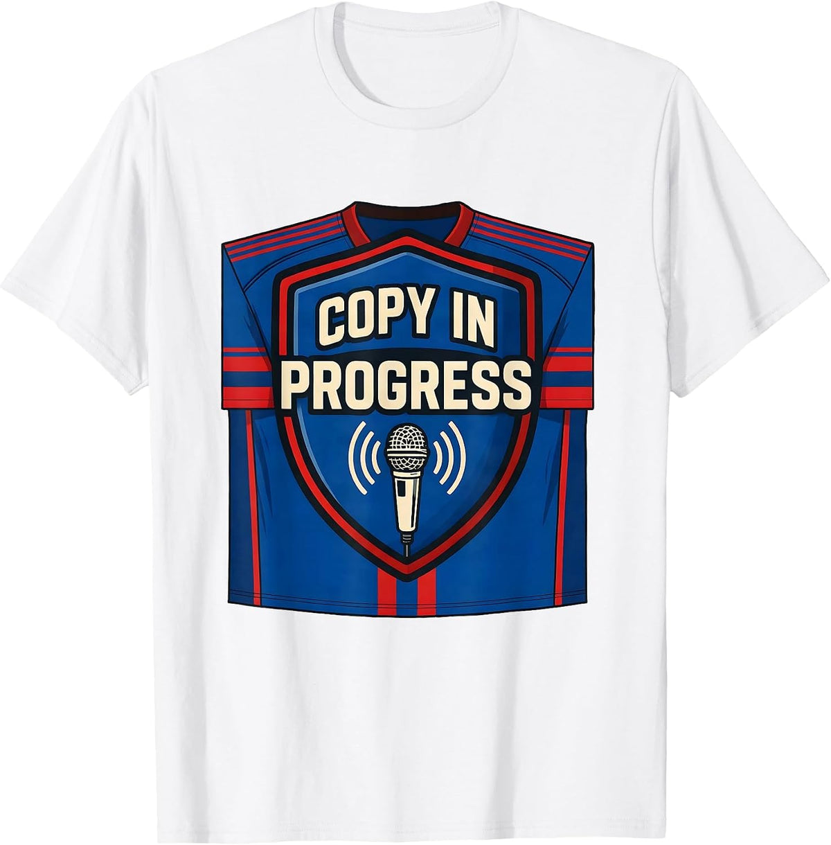 Men's Copy In Progress Funny Ham Radio Operator Hobbyist Humor T-Shirt - White