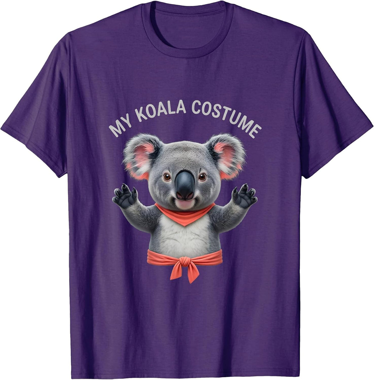 Men's My Koala Costume Funny Halloween Costume Tee Animal Lover T-Shirt - Purple