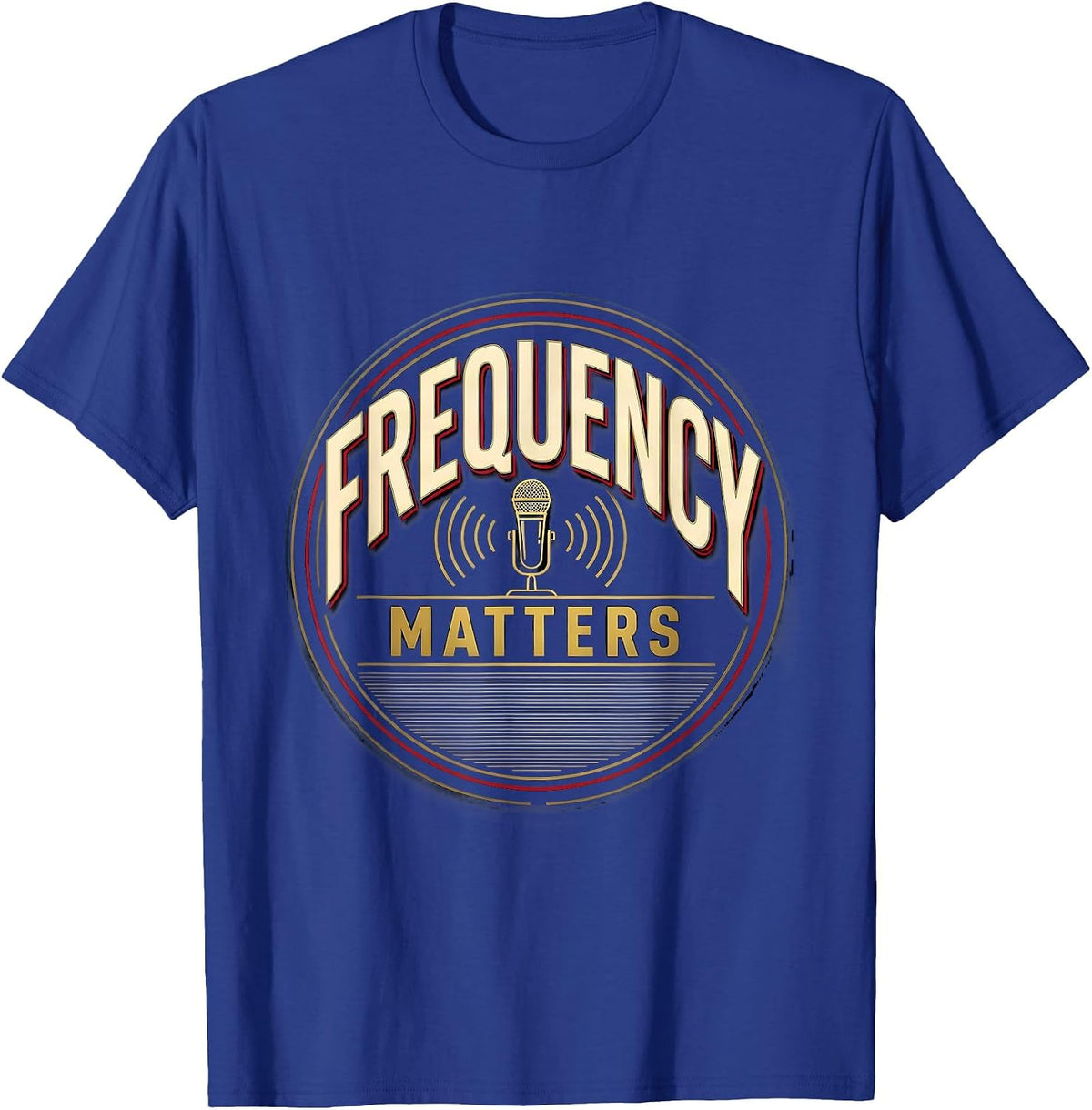 Men's Frequency Matters Funny Ham Radio Operator Hobbyist T-Shirt - Royal Blue