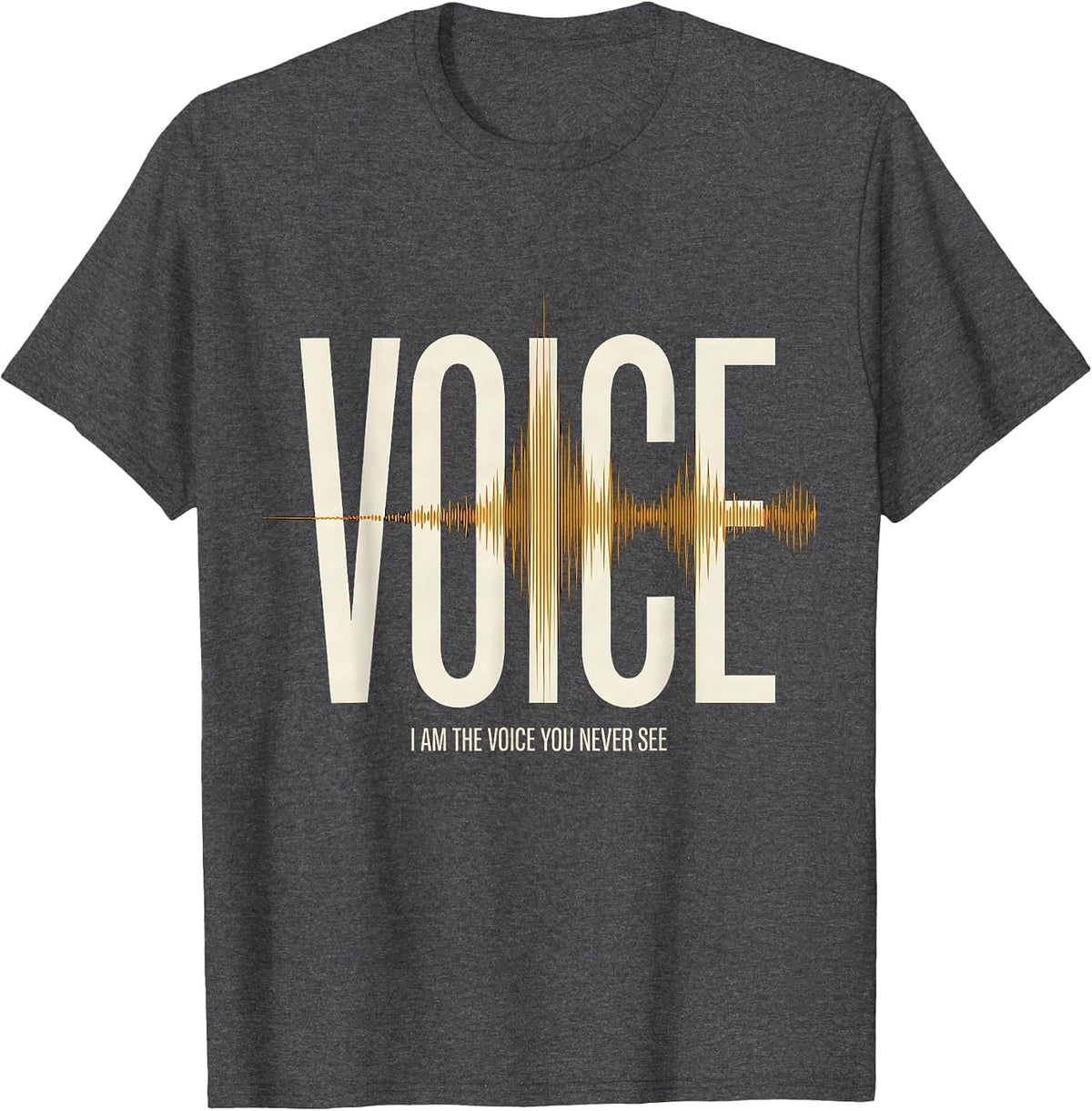 I Am The Voice You Never See Funny EMS Paramedic EMT Gift T-Shirt - Dark Heather Grey