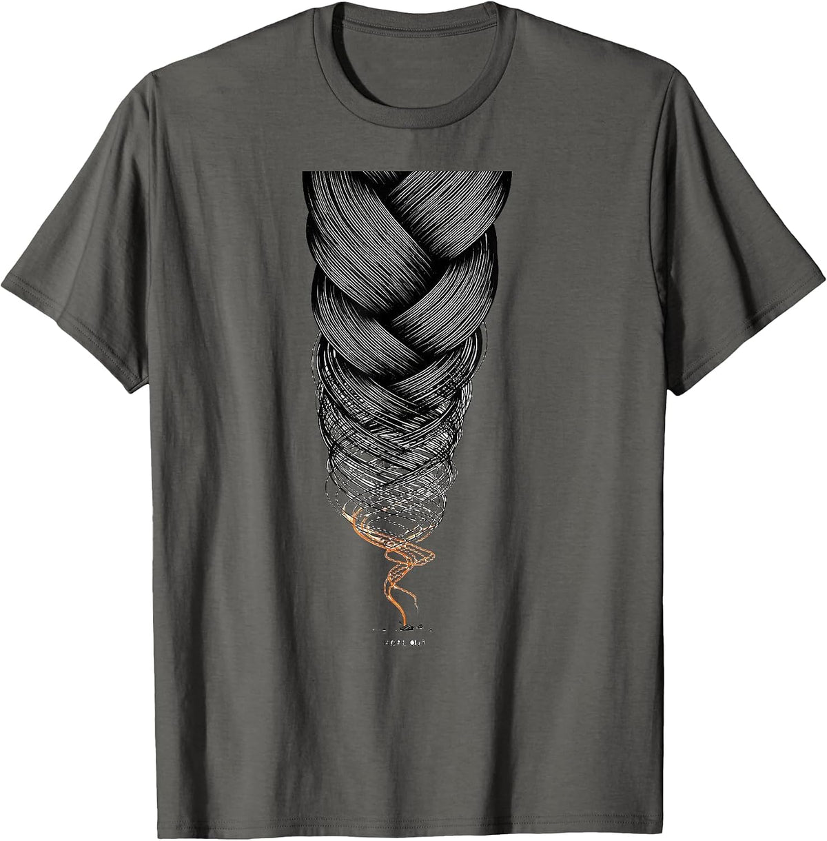 Men's Rope Out Funny Storm Chaser Tornado Meteorology Humor T-Shirt - Asphalt Grey