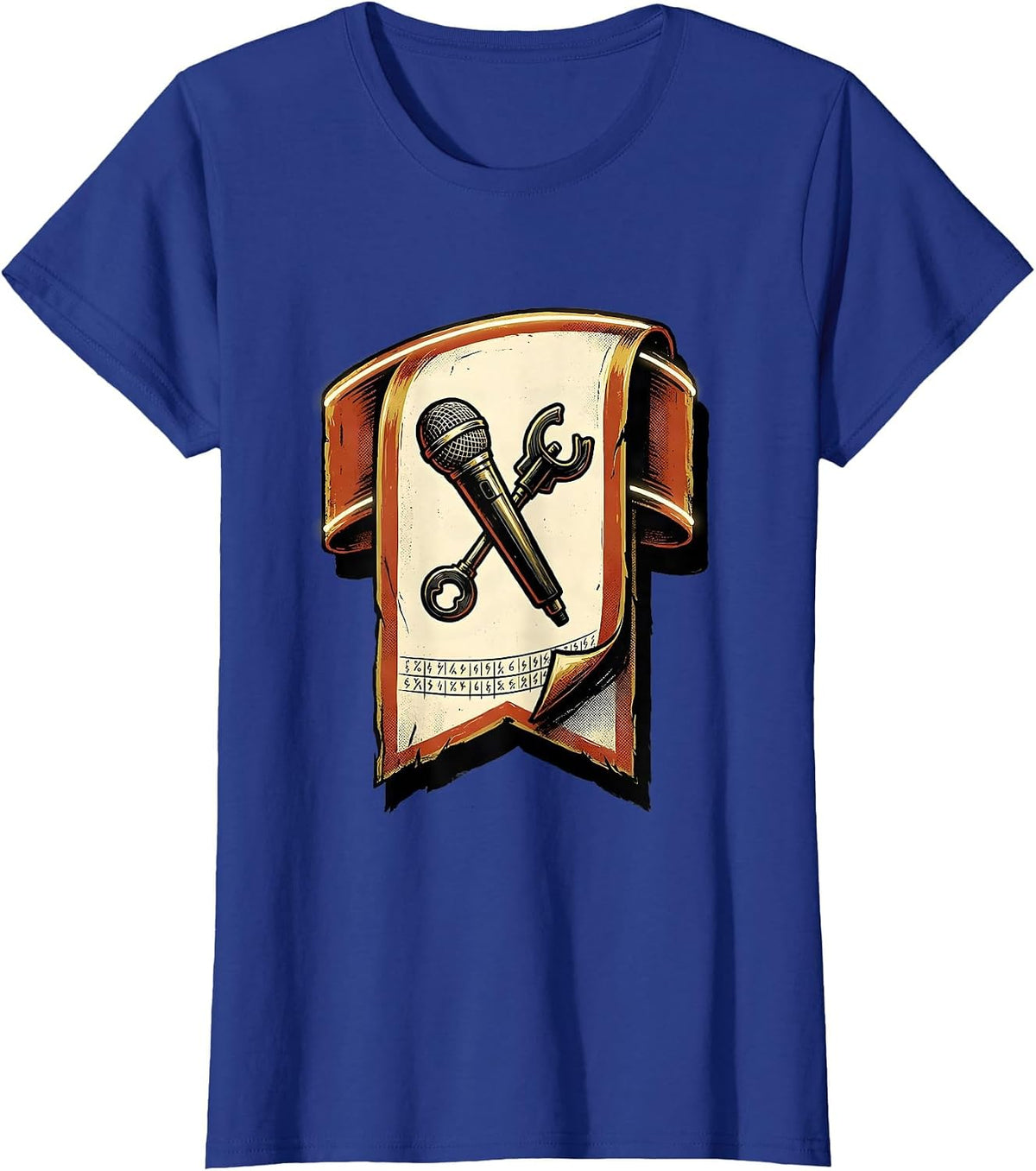 Women's Ham Radio Operator Hobbyist Humor Sign Painter Showcard T-Shirt - Royal Blue