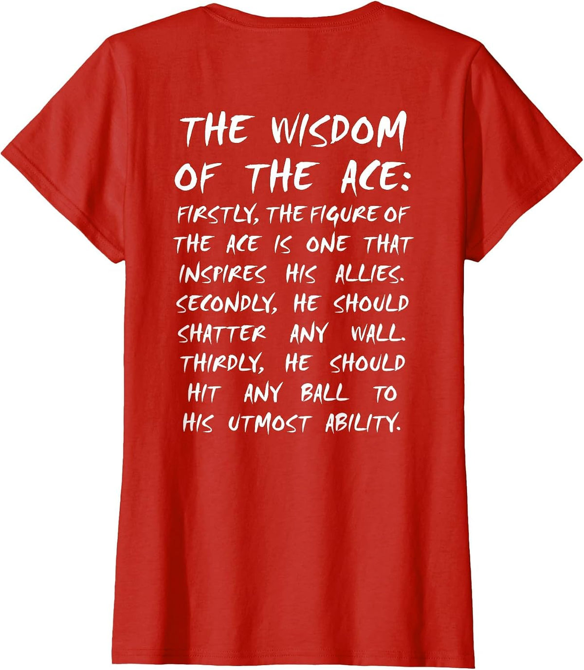 Ace Owl Volleyball Wisdom Anime Manga Cosplay T-Shirt - Red