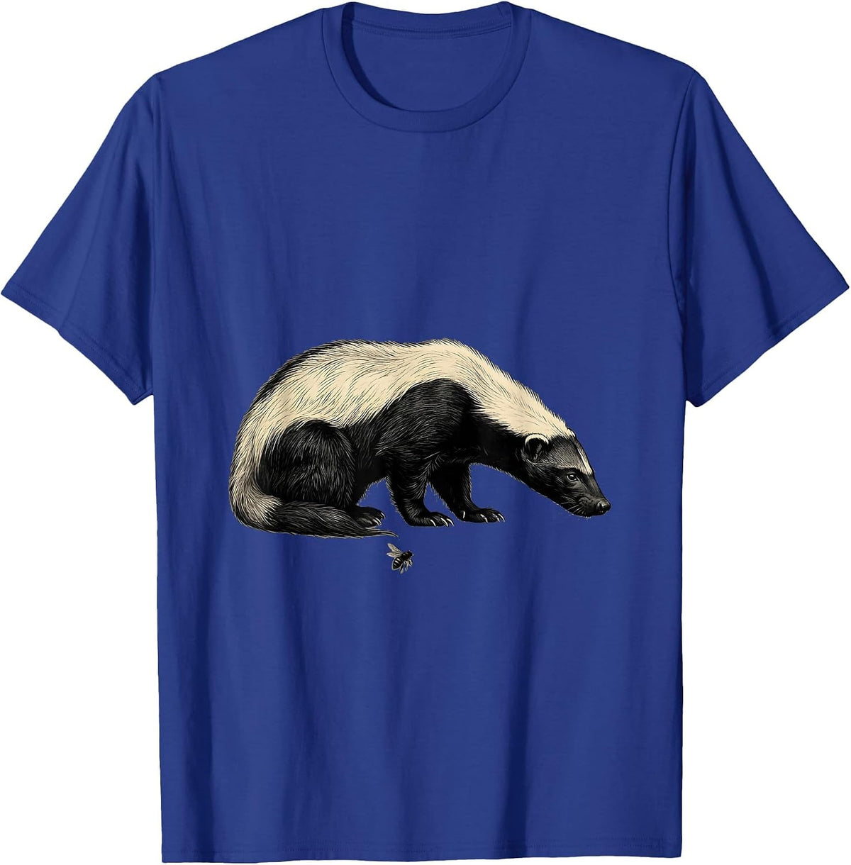 Men's Honey Badger Fearless Animal Lover Humor T-Shirt - Royal Blue